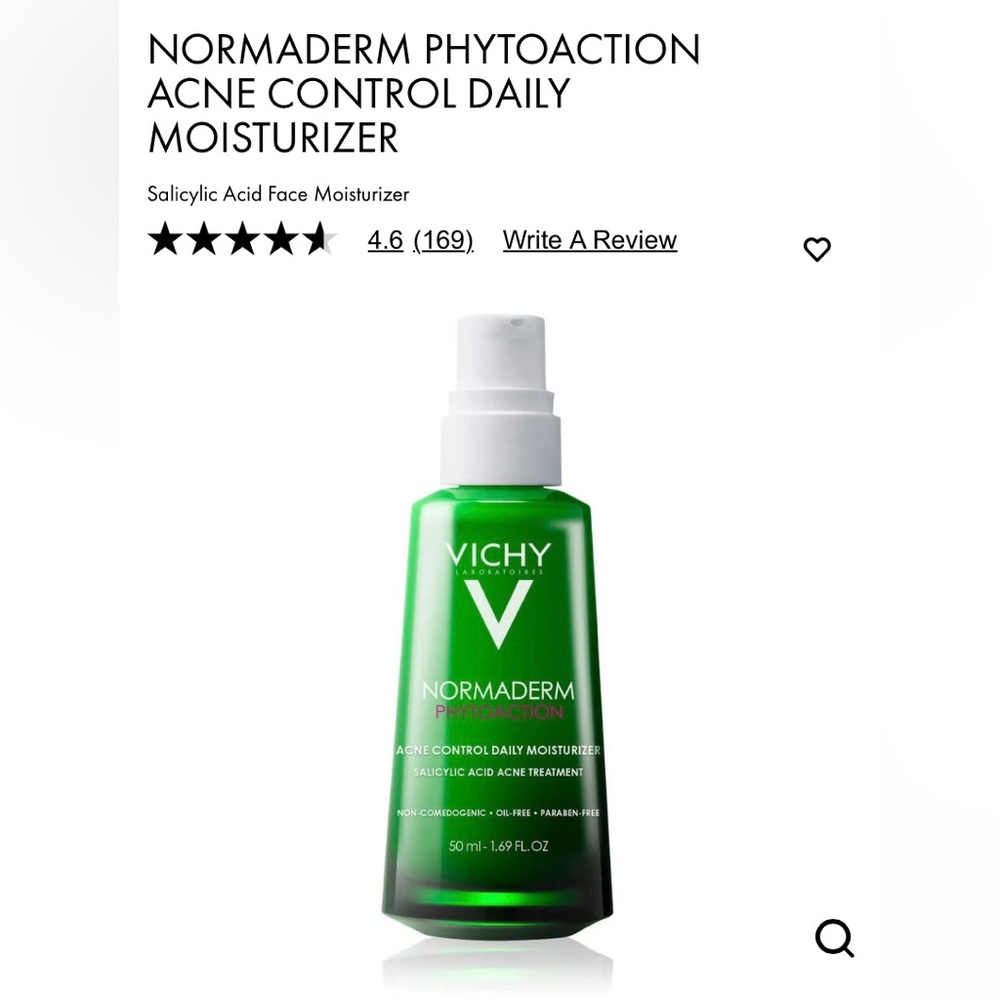 VICHY NORMADERM PHYTOACTION ACNE CONTROL DAILY TREATMENT